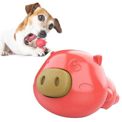 China Dogs Guaranteed Quality Pig Shape Dog Toy Dog Chew Toys With Unique Oral Cleaning Snack for sale