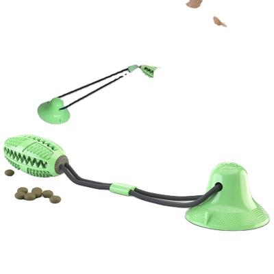 China Low Price Dogs Teeth Cleaning Molar Ball Toy With Sucker Pet Chew Bite Stick Durable Pet Dog Teeth for sale