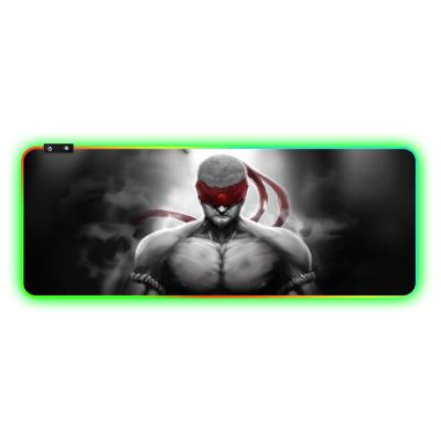 China Cool Luminous RGB Style Gaming Mousepad Extended Cloth Non-Slip Mouse Pad for sale