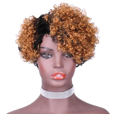 China Indian Raw Curly Virgin Pixie Cut Short Hair Wig Bob 99j Burgundy Body Wave Cuticle Aligned Lace Front Short Human Hair Hair Wigs for sale