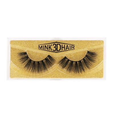 China Current Hot Sale Reusable 3D Mink False Eyelashes Different Thick Natural Eyelashes 100% Real Mink Eyelashes Vendor for sale