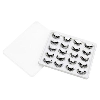 China 10pairs 3D Mink Lashes Natural Thick Long False Eyelashes Long False Eyelashes Mink Eyelashes Handmade Soft Fluffy for sale