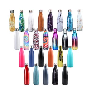 China Double Wall Cola Shape Copper Stainless Steel Eco Friendly Vacuum Sport Thermo Drink Insulated Water Bottles With Custom Logo for sale