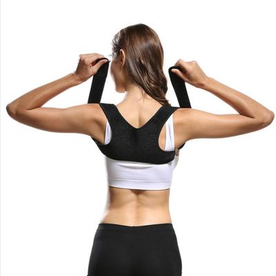 China New Design Breathable Adjustable Lumbar Back Support Posture Corrector Black Belt for sale