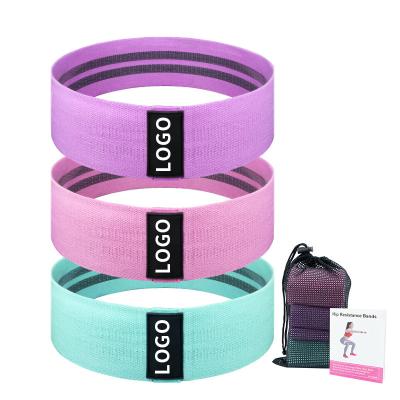 China For Indoor Fitness/yoga/strength training Logo Loop Band Resistance Bands Custom Latex Long Stretch Fitness Set Fabric Resistance Bands for sale