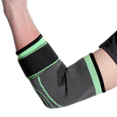 China Universal Elastic Adjustable Nylon Basketball Bandage Sports Protector Elbow Support Pads Running Sleeve for sale