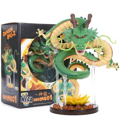 China Funny Model Toy Anime Pvc Figure (Green Color) Dbz Dragon Small Size Shenron Cartoon Character for sale