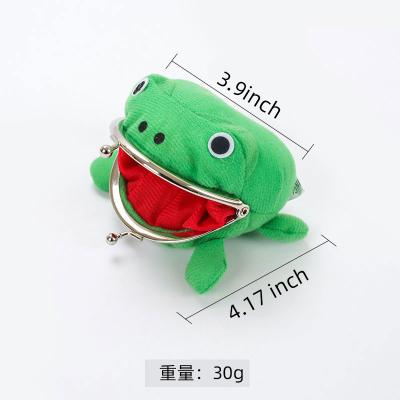 China The Other Animal Frog Coin Purse Manga Flannel Coin Holder Cute BORUTO Anime Cartoon Props Frog Plush Wallet Cosplay Props for sale