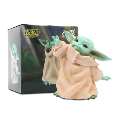 China Funny Cute Movie Gift Baby Yoda Version Gifts Christmas Model Toy Anime Anime PVC Figure for sale