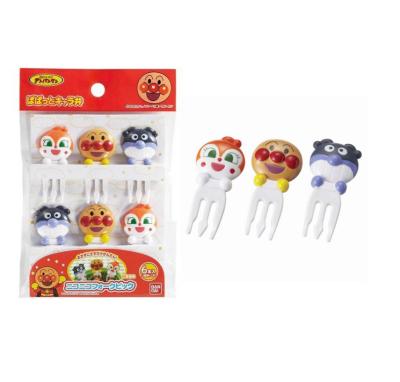 China ABS Resin Food Grade Mini Fruit Fork Bento Accessories Cartoon Puppy Shape Party Decoration Material Plastic Food Picks Fruit Forks for sale