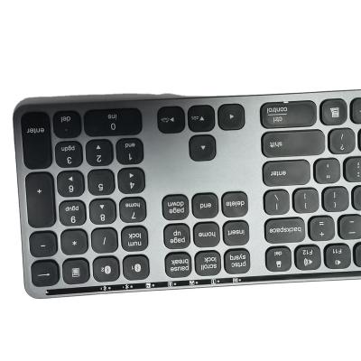 China Best Price Abs+Aluminium Alloy Wireless Computer Wireless Keyboard For E-sports for sale