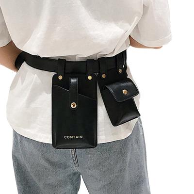 China TWOTWINSTYLE PU Leather Belts Vintage Fashion High Waist New 2020 Summer BPD0055 for sale