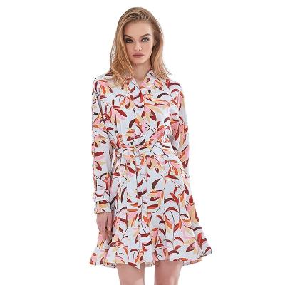 China TWOTWINSTYLE Breathable Size A Stylish Long Sleeve High Line Women Print To Dress New Clothing for sale