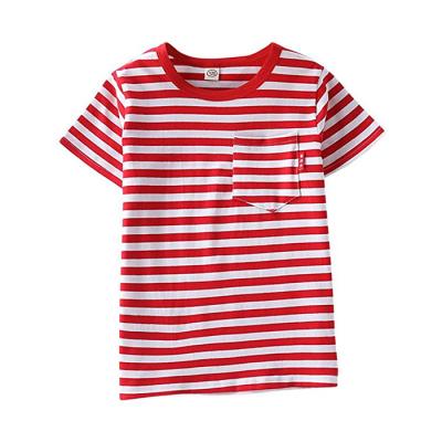 China Anti-Pilling Plane Red White Striped Skateboard T-Shirts for sale