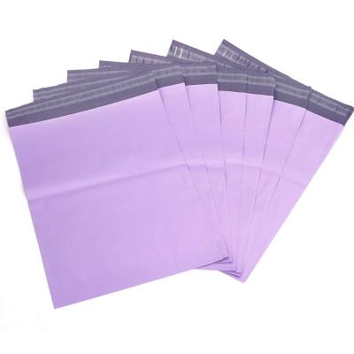 China Poly Express Packaging Elegant Custom Strong Destructive Plastic Purple Size Gift POLY Mailer Bags for sale