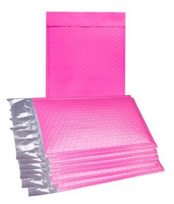 China Gift Wholesales Co-extruded Poly Mailer Pink Bubble Envelopes Express Packaging Mailing Bags for sale