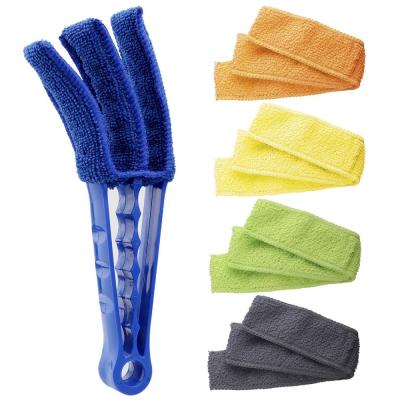 China Viable Blind Window Cleaner Duster Brush with 5 Microfiber Tips - Blind Cleaner Tools for Window Blinds for sale