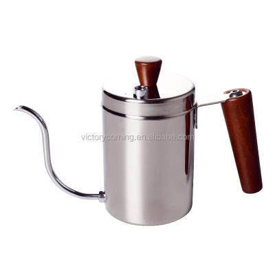 China Sustainable stainless steel pour over kettle for coffee or tea for sale