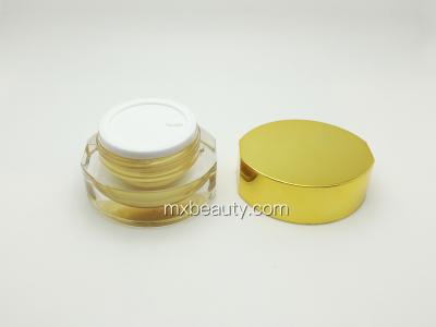 China first class PMMA OVAL SHAPE cream jar for different size 45g acrylic cream jar plastic jar cosmetic packaging for sale