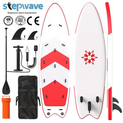 China Unisex Drop Boarding Inflatable Sip Fin Stand Up Paddle Board Sip Set Race Board for sale