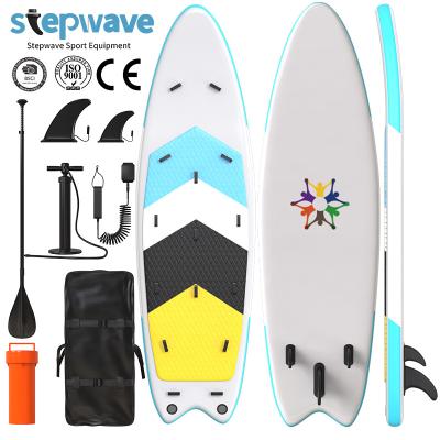 China Fun 12' 6 board unisex inflatable hand wakeboard china surf board surf supboard supboard inflatable paddle board for sale