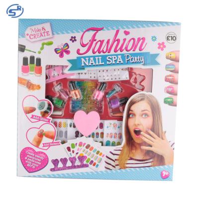 China Popular Non-Toxic Kids High Quality Matte Nail Polish Reusable Sunrise Color for sale