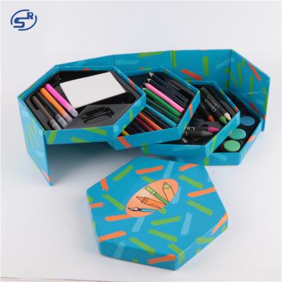 China Cheap Art Pencil Set Wooden Multi Color Sunrise Promotion Pencil Price for sale