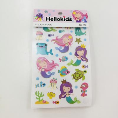 China Custom OEM Self Adhesive Sunrise Sticker Printing Paper Stationery Set Sticker Activity Book for sale