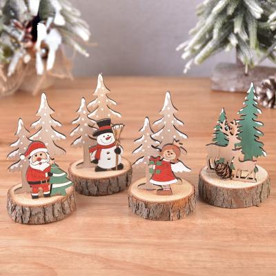 China Wooden Colorful Mini Fabric Xmas Christmas Home Decorations For Holiday Parties for sale