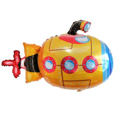 China Modern Kelly Penguin Balloon Water Vehicle Boat Speedboat Submarine Captain Captain Harry Bear Aluminum Film Balloon for sale