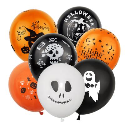 China Modern Skull Pattern Balloon Happy Halloween Birthday Party Supplies Decoration for sale