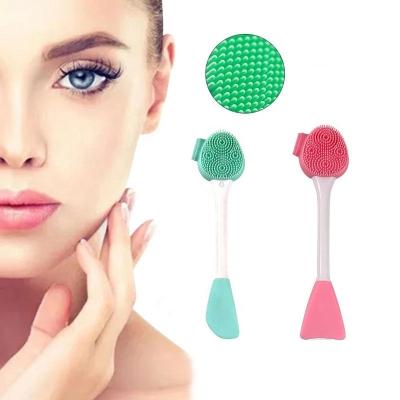 China Facial Cleansing and Mask Adjusting and Massaging Universal Good Quality Skin Care Brush Mask Adjusting Massage Makeup Remover Silicone Facial Cleansing Brush for sale