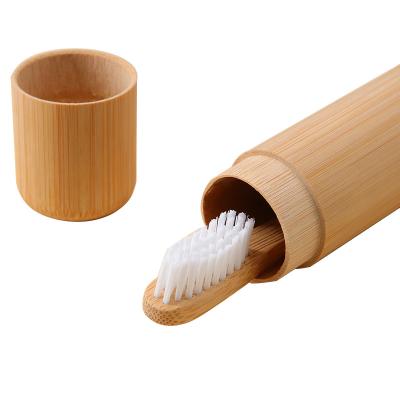 China Wholesale Green Home Style Bamboo Travel Toothbrush Case/Holder for Travel and Hotel for sale