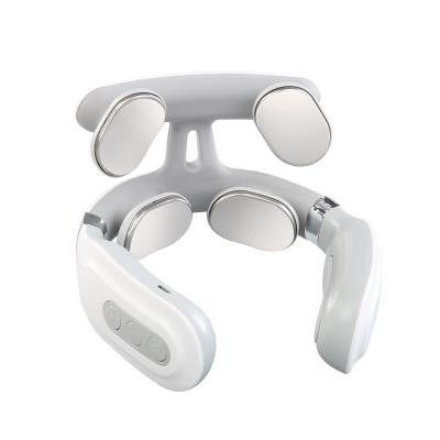 China Mini Pulse Cervical Spine Vertebra Neck Massager Multifunction Smart Electronic Digital Physiotherapy Heat Instrument Neck for sale