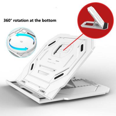 China Hot Selling Eco-friendly Laptop Plastic Cooler Cooling Pads Folding Notebook Stand Desk Holder for sale