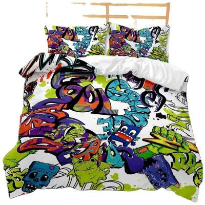 China Sustainable 3D digital printing thick feather silk quilt fat quilt winter bed warm winter cold halloween hip hop for sale