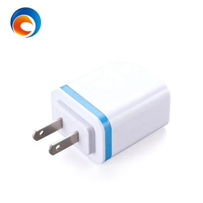 China Battery Power Plug Adapter EU USA 1A Standard Fast Charger 2 USB Port With Dual Interface Output for sale