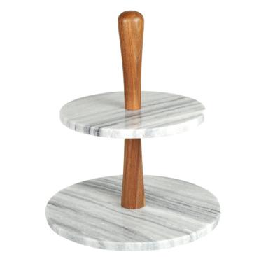 China Eco-friendly 2 Tier Marble Rack for sale