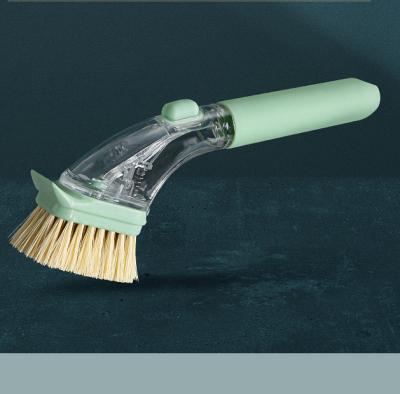 China Sustainable New Improved Kitchen Cleaning Brush With Soap Dispenser for sale