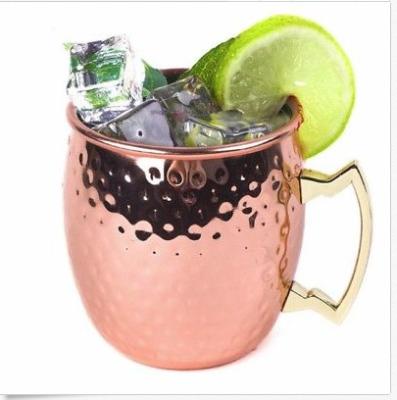 China Sustainable 16OZ Stainless Steel-Copper Beer Mug And Moscow Mule Copper Mug for sale