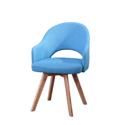 China Modern Household Dining Chair Coffee Table Chair Rotating Solid Wood Household Dining Office Chair Living Room Room Use for sale