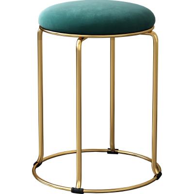 China Cooling Dining Chair Luxury Furniture Polished Solid Leg Casual Dining Chair Metal Stools Hot Sale for sale