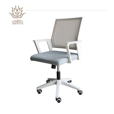 China Cooling Meeting Chair Cushion Office Rotating Chair With Mid-Back Fabric Swing Swivel Customized for sale