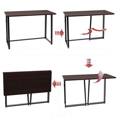 China Foldable Furniture Factory Supply Laptop Desk Free Installation Home Folding Desk for sale