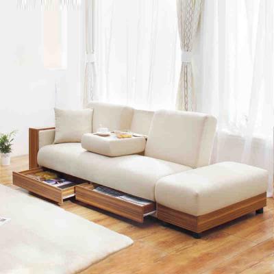 China Foldable small family multi-function folding living room contracted sofa fabric art drawer storage sofa bed for sale