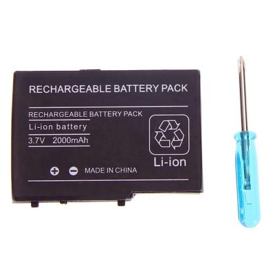 China Spare Battery Pack with Mini Screwdriver 2000mAh 3.7V Rechargeable Lithium Ion Battery for Nintend DS Lite Spare Battery Pack with Mini Screwdriver for sale