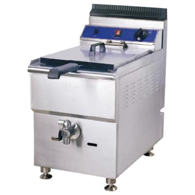 China Counter Top Gas Deep Fryer with Stainless Steel Body Commercial Deep Fryer for sale