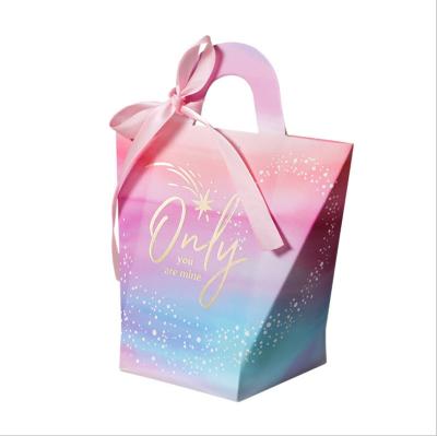 China Recyclable Custom Logo Gift Cheap Paper Shopping Bags With Handles Small Paper Bag Good Quality Gift Packaging Bags for sale