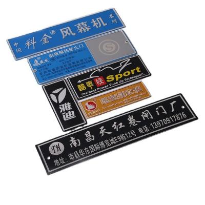 China Custom mechanical metal sign identification panel stainless steel waterproof custom aluminum door plate metal sign production for sale