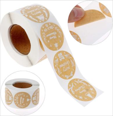 China Decorative Scratch Wrapping Seal Sticker - Natural Christmas Gift DIY Paper for sale